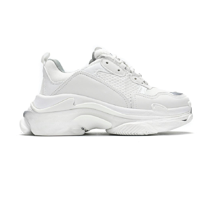 Triple S White Silver
