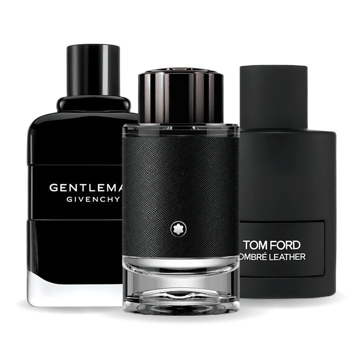 PACK 3 PERFUMES: TOM FORD OMBRE LEATHER, GIVENCHY GENTLEMAN, MONTBLANC EXPLORER 100ML 