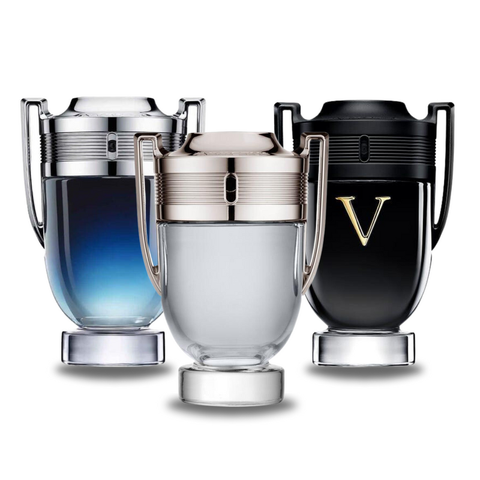 PAQUETE DE 3 PERFUMES: PACO RABANNE INVICTUS LEGEND, INVICTUS, INVICTUS VICTORY – 100ML