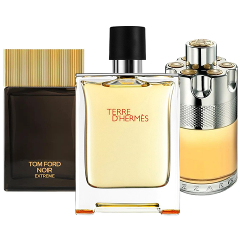 PACK 3 PARFUMS: TERRE D'HERMÈS, AZZARO WANTED, TOM FORD NOIR EXTREME 100ML